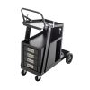 2-Tier 4 Drawers Welding Cart, Welder Cart with 265LBS Static Weight Capacity, 360¬∞ Swivel Wheels, Tank Storage Safety Chains, Heavy Duty Rolling for