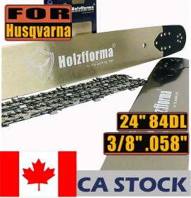 Holzfforma¬Æ 24 Inch Guide Bar &Saw Chain Combo 3/8 .058 84DL For Husqvarna 61 66 266 268 272 281 288 365 372 385 390 394 395 480 562 570 575