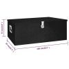 Storage Box Black 39.4"x21.7"x14.6" Aluminum