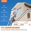 VEVOR Telescoping Ladder Aluminum Extension Step 12.5 ft Multi-purpose Portable