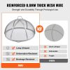 VEVOR Firepit Spark Screen Lid, 30" Diameter, Outdoor Firepit Ring Cover Round Accessories, Fire Pit Metal Cover, Easy-Opening Stainless Steel Fire Ri