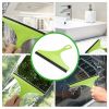 3X Glass Window Wiper Cleaner Squeegee Shower Screen Mirror Home Car Blade Brush Simple Green Car Glass Window Cleaner Wiper Cleaner Household Cleanin