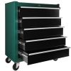 5-Drawers Rolling Tool Chest,Tool Cabinet on Wheels with Keyed Locking System and Drawer Liners,Tool Chest with Link Buckle and can be Combined to Lar