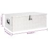 Storage Box Silver 35.4"x18.5"x13.2" Aluminum