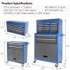 Rolling Tool Chest with Wheels 8 Drawers, Assembled Tool Cabinet Combo with Drawers, Detachable Organizer Tool Chests, Mobile Lockable Tool Box for Wo