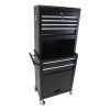 High Capacity Rolling Tool Chest with Wheels and Drawers, 6-Drawer Tool Storage Cabinet--BLACK