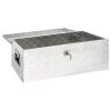 Storage Box Silver 35.4"x18.5"x13.2" Aluminum