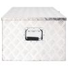 Storage Box Silver 39.4"x21.7"x14.6" Aluminum