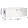 Storage Box Silver 39.4"x21.7"x14.6" Aluminum