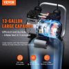 VEVOR 13 Gallon Air Compressor, 2HP 4.6 SCFM@90PSI Oil Free Air Compressor Tank with 125PSI Max Pressure, 66dB Ultra Quiet Compressor for Tire Inflati