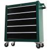 5-Drawers Rolling Tool Chest,Tool Cabinet on Wheels with Keyed Locking System and Drawer Liners,Tool Chest with Link Buckle and can be Combined to Lar