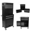 High Capacity Rolling Tool Chest with Wheels and Drawers, 6-Drawer Tool Storage Cabinet--BLACK