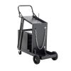 2-Tier 4 Drawers Welding Cart, Welder Cart with 265LBS Static Weight Capacity, 360¬∞ Swivel Wheels, Tank Storage Safety Chains, Heavy Duty Rolling for