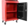 3-Drawer Rolling Tool Chest with Wheels, Tool Chest with Large Storage Cabinet and Adjustable Shelf, Removable Portable Top Box with Locking System To