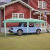 10'x20' Pop Up Canopy Outdoor Portable Party Folding Tent with 6 Removable Sidewalls + Carry Bag + 6pcs Weight Bag Green