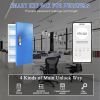 WeHere Key Lock Box (96 Keys) with APP, Steal Large Key Cabinet Wall Mount,Electronic Locking Key Box use OTP/Bluetooth/Fixed Password Unlock, APP Rem