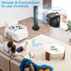 115¬∞ Oscillating Modern Tower Fan for Bedroom, 43'' Standing Fan with Remote, 7.5H Timer, 28dB Ultra Quiet Cooling Floor Fan for Home, Office or Bedr