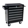 6 DRAWERS MULTIFUNCTIONAL TOOL CART WITH WHEELS-BLACK