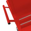 High Capacity Rolling Tool Chest with Wheels and Drawers, 6-Drawer Tool Storage Cabinet--RED