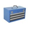 Rolling Garage Workshop Tool Organizer: Detachable 3 Drawer Tool Chest with Large Storage Cabinet and Adjustable Shelf