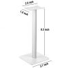 5 Core Headphone Stand Aluminum PC Gaming Headset Holder Universal Wired Wireless Headphone Hanger with Supporting Bar Flexible Headrest ABS Solid Bas