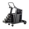 2-Tier 4 Drawers Welding Cart, Welder Cart with 265LBS Static Weight Capacity, 360¬∞ Swivel Wheels, Tank Storage Safety Chains, Heavy Duty Rolling for