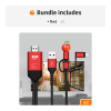 3-in-1 Multifunctional Nylon Braided USB Charger Cable; Type C To Hdmi/Lightning Micro 8 Pin For Apple IOS Android Smartphone Connector