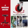 Shop Garage Adjustable Rolling Mechanic Stool with Tool Tray